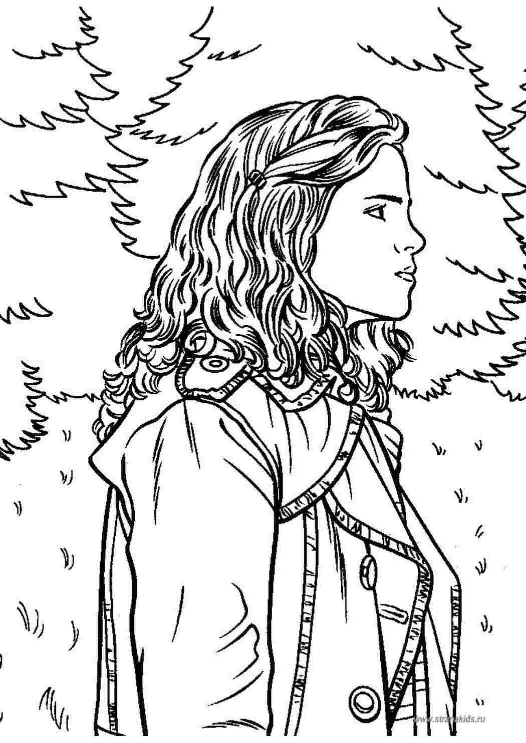 Раскраска Гермиона