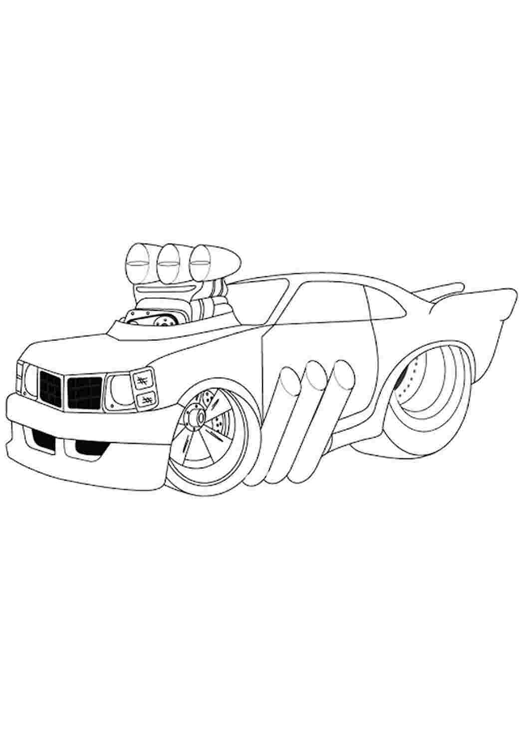 Раскраска Машина из фильма форсаж