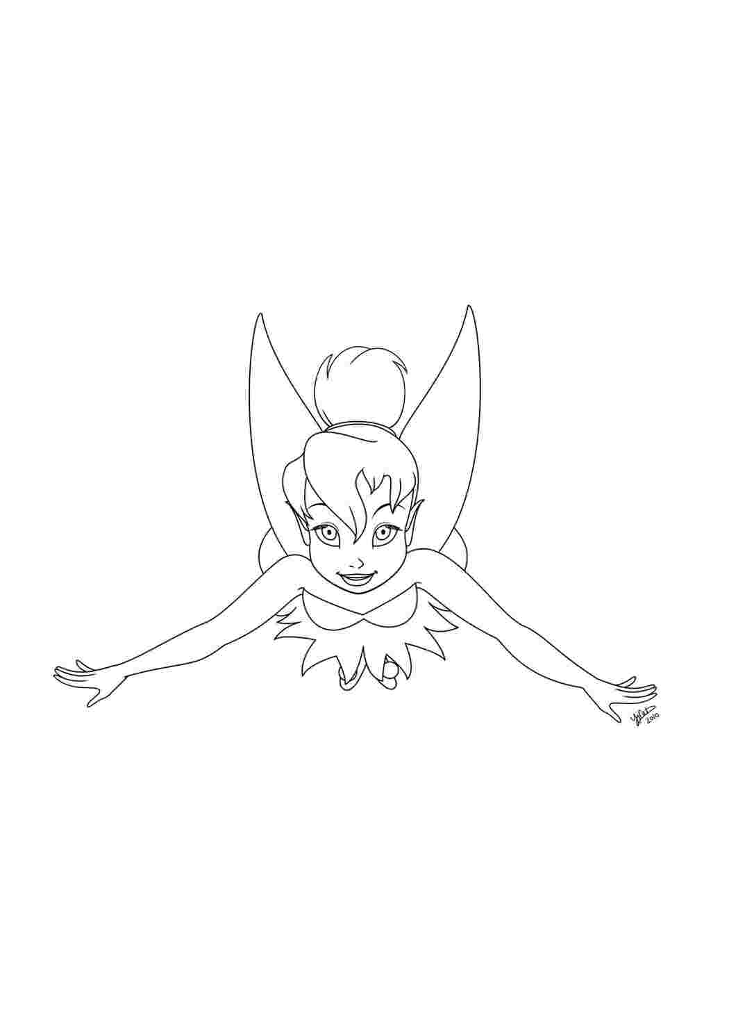 Раскраска фея