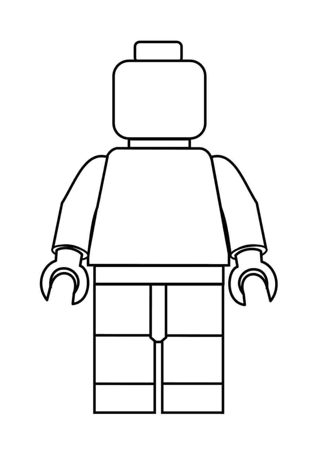 Раскраска забавные лего человечки 