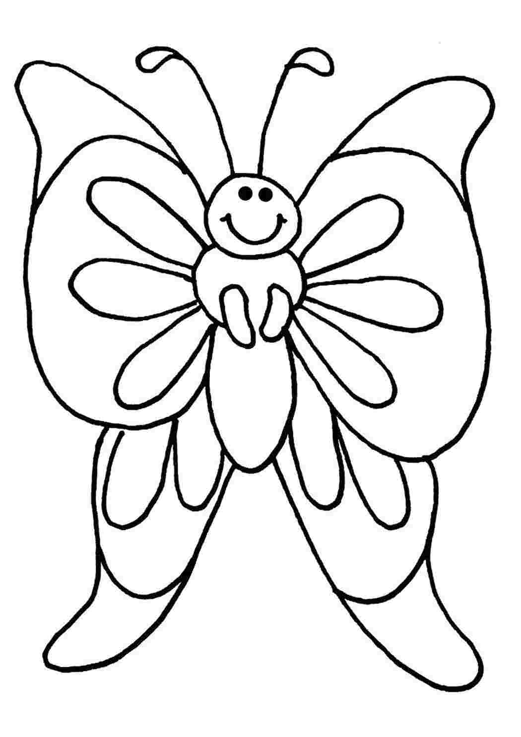 Раскраска Прелестная бабочка