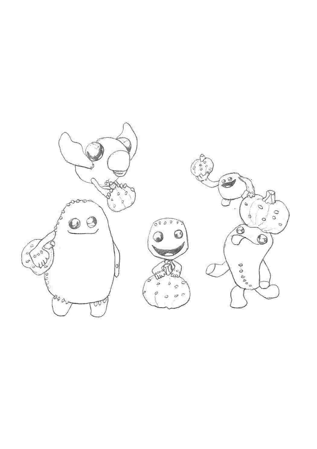 Раскраска Монстры