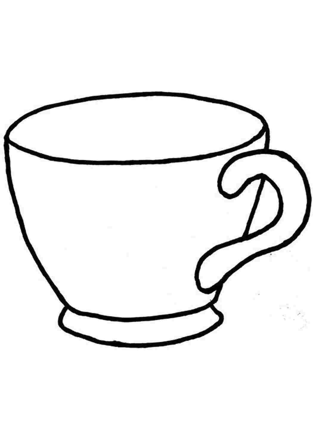 Рисование чашки для детей