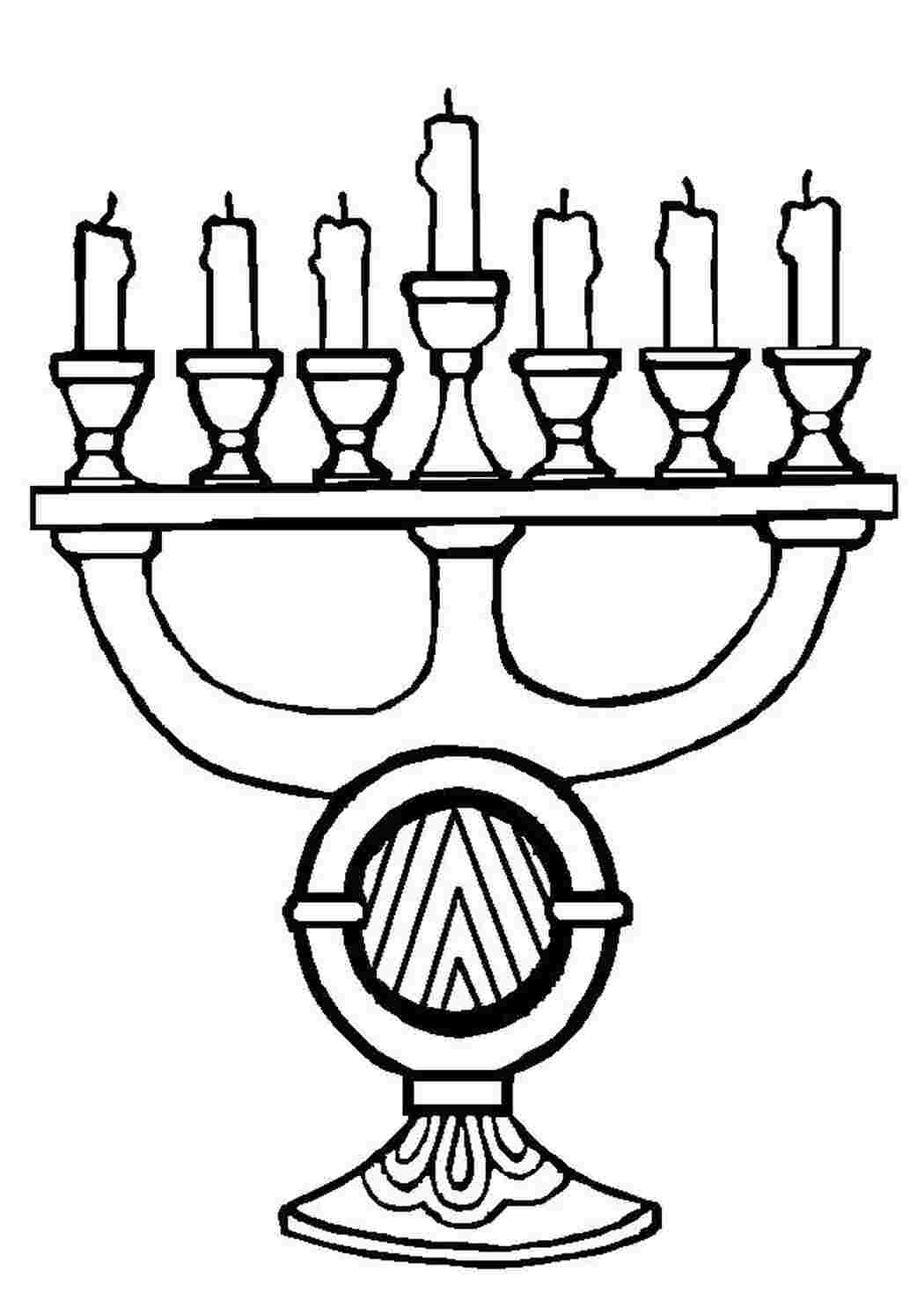 Раскраска  Свечи