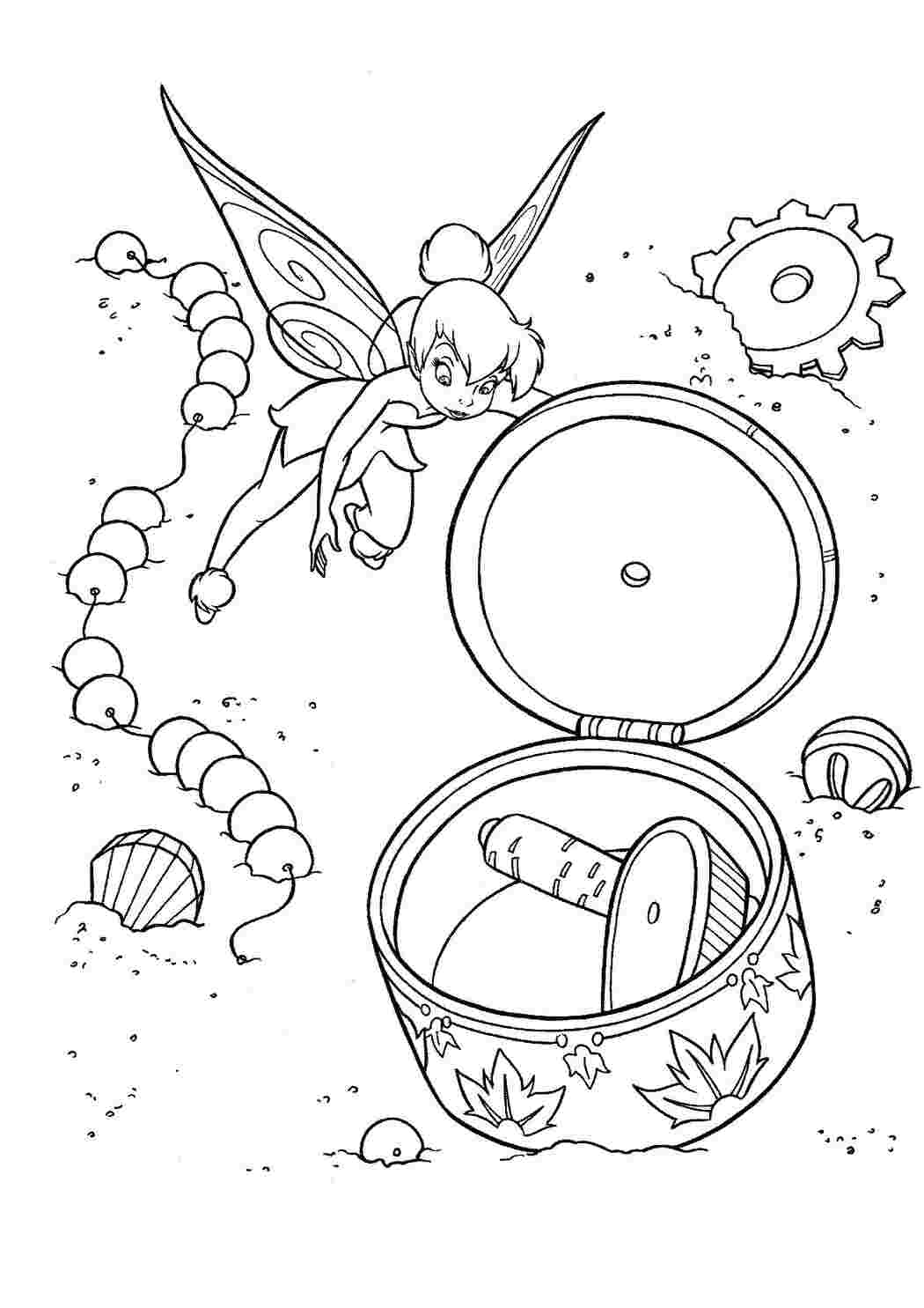 Раскраска Любопытная Динь - Динь