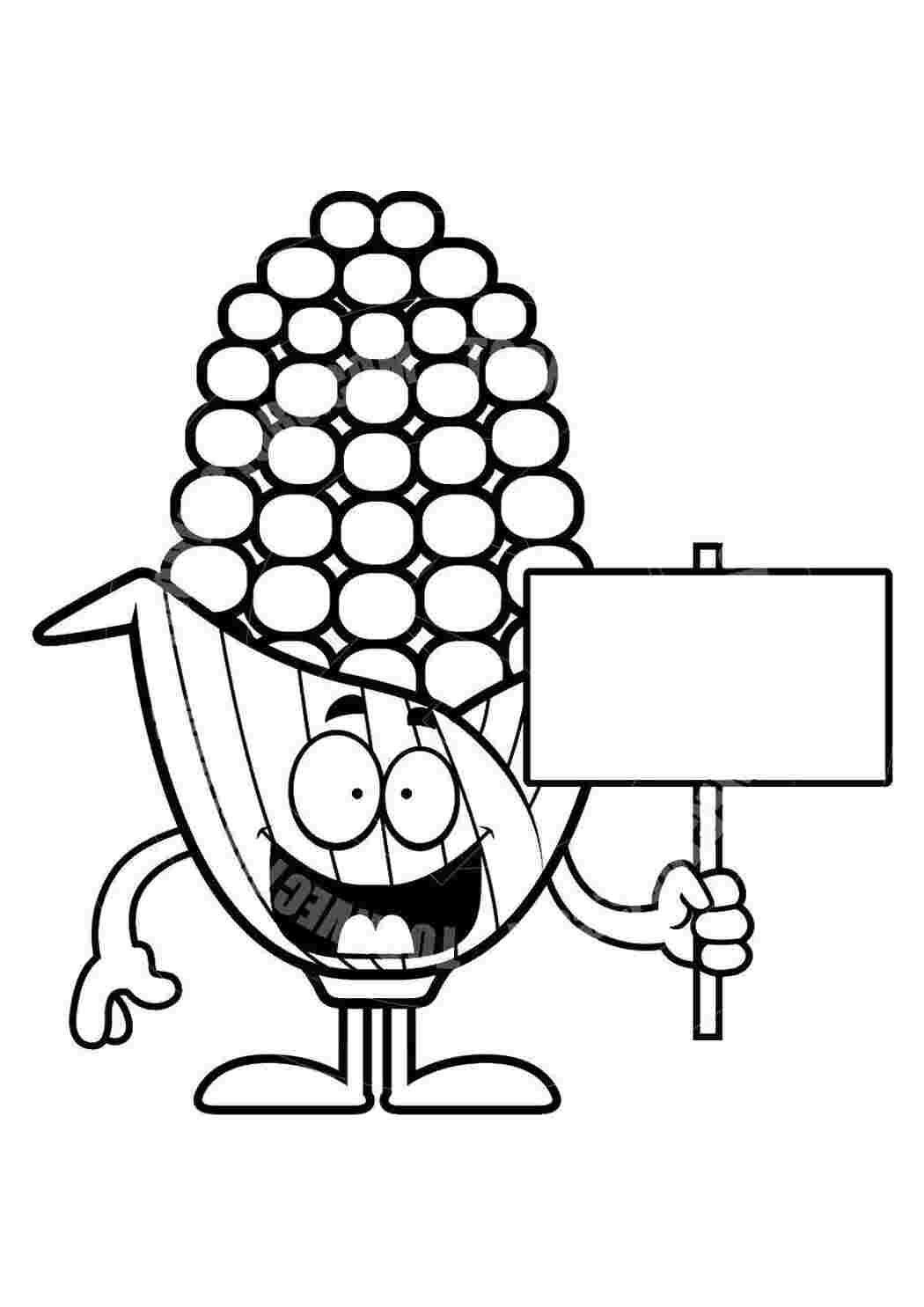 Раскраска Кукуруза