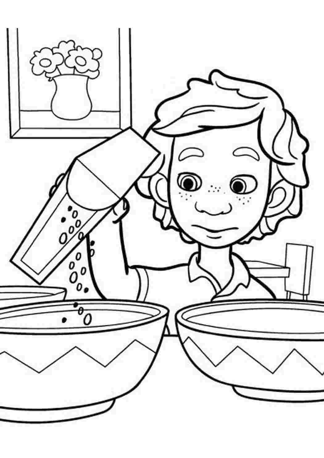 Раскраска Раскраски фиксики2