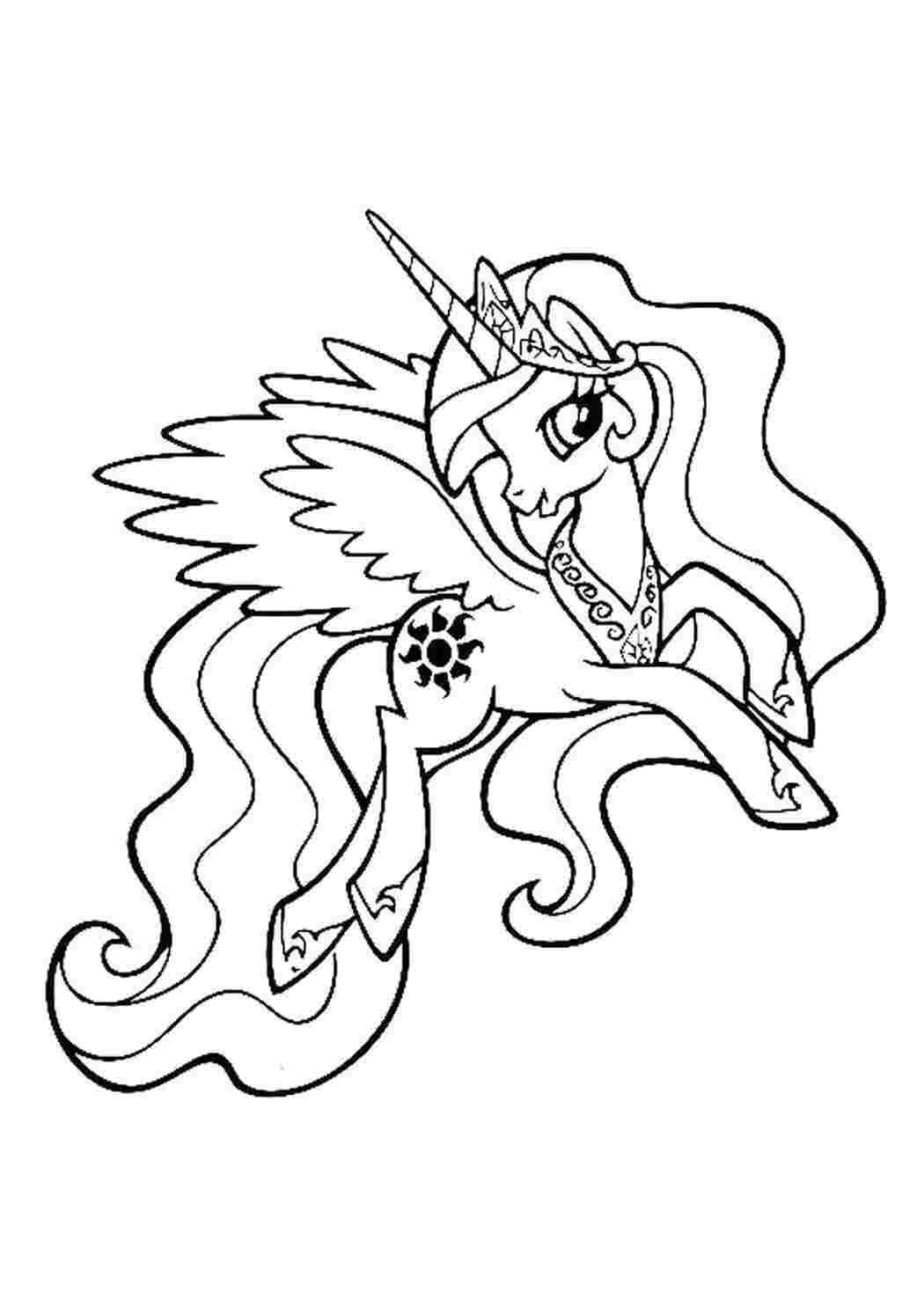 Раскраска селестия