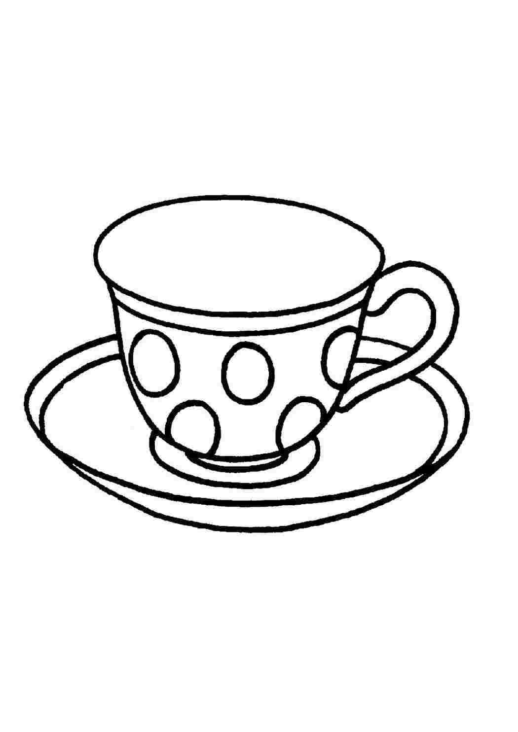 Раскраска Чашечка