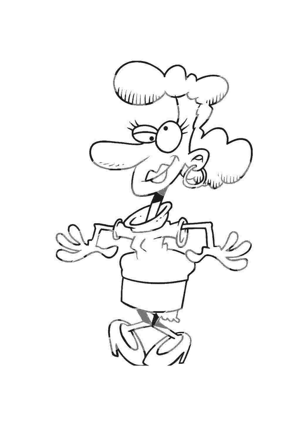 Раскраска Девушка