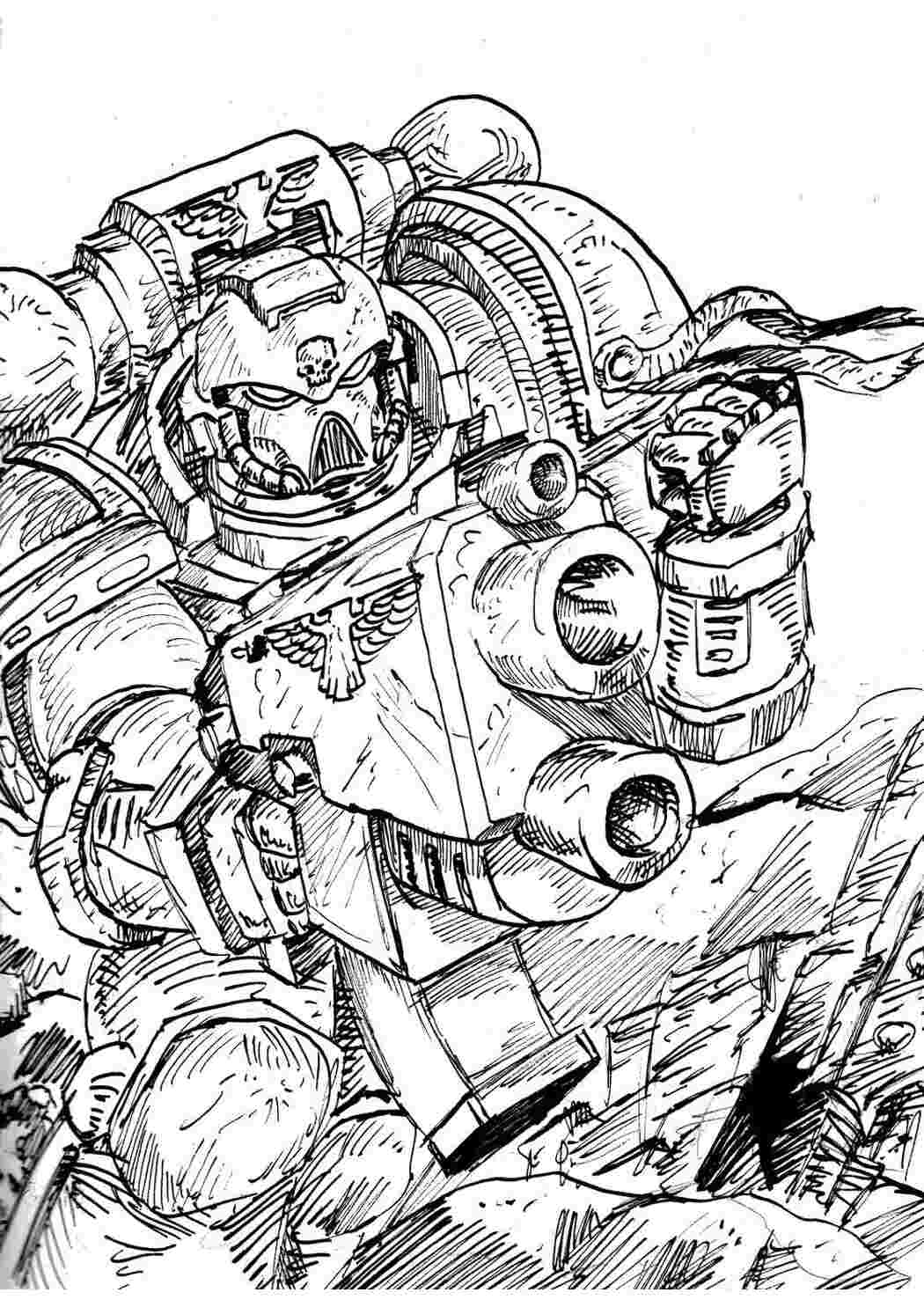 Раскраска Робот