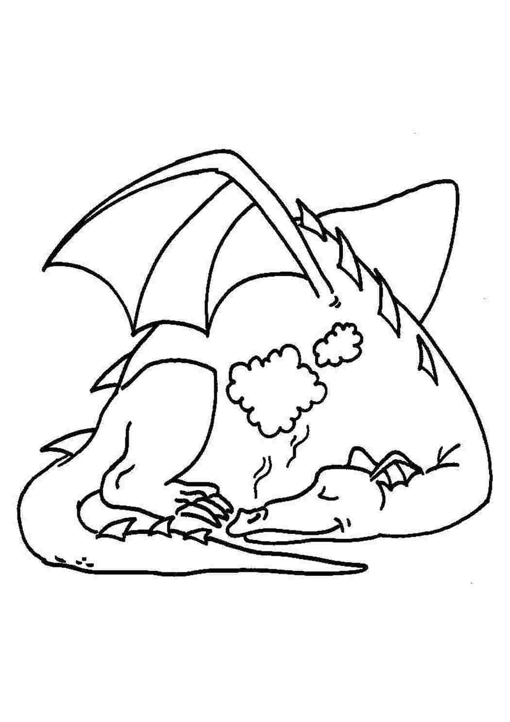 Раскраска Дракон