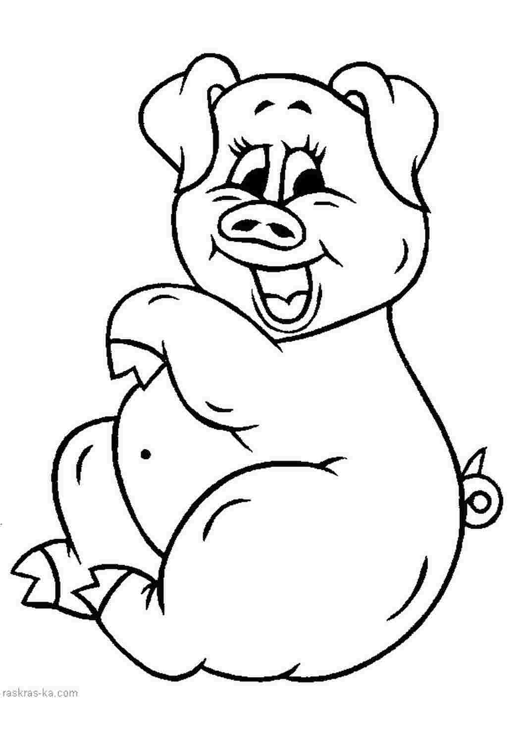 Раскраска Поросята