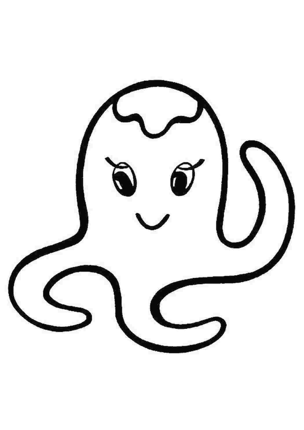 Раскраска Осьминожка