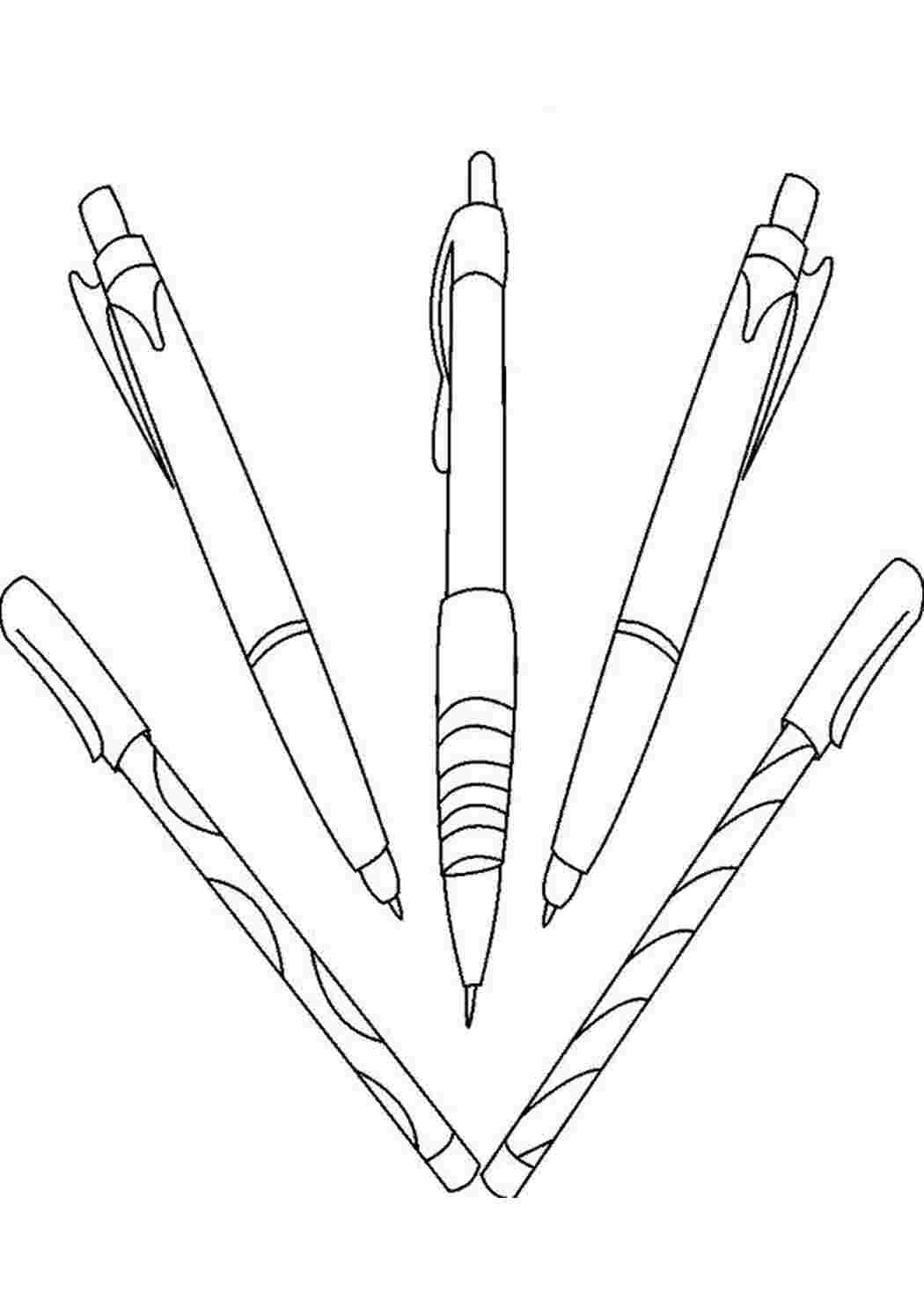 Раскраска Набор ручек