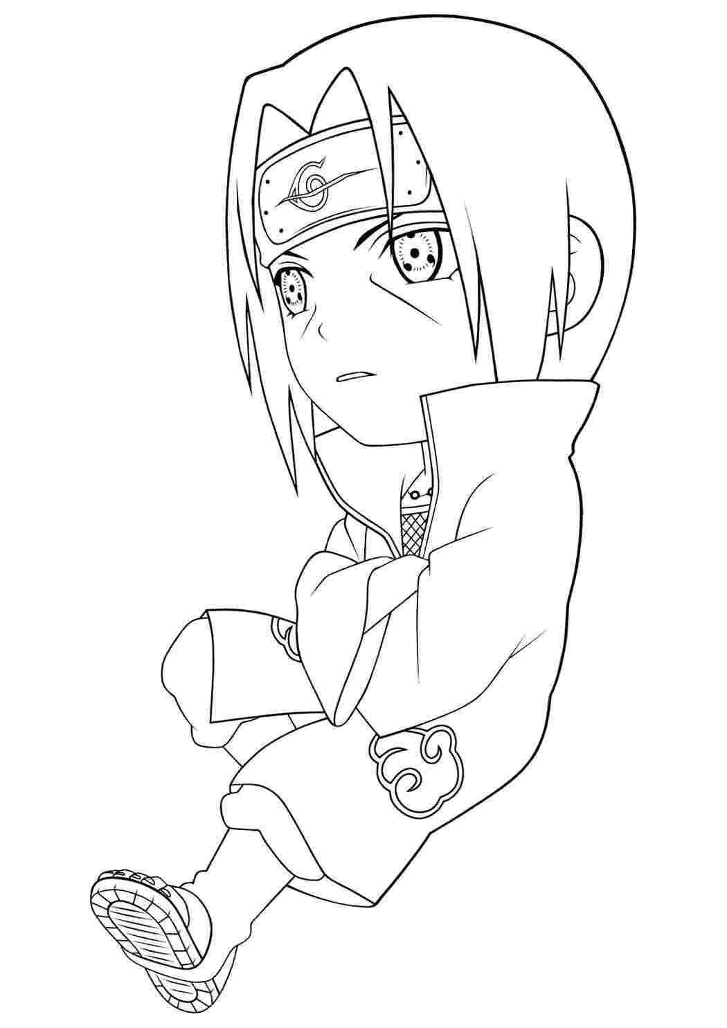 Раскраска Итачи