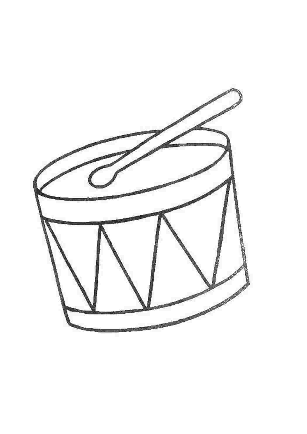 Барабан музыкальный инструмент рисунок