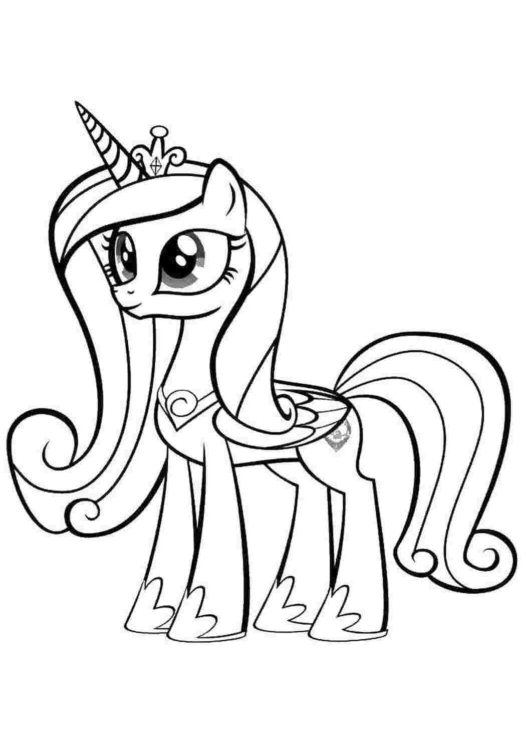 Пони раскраска для детей. Раскраска пони принцесса Каденс. My little Pony раскраска. Раскраски для девочек пони.