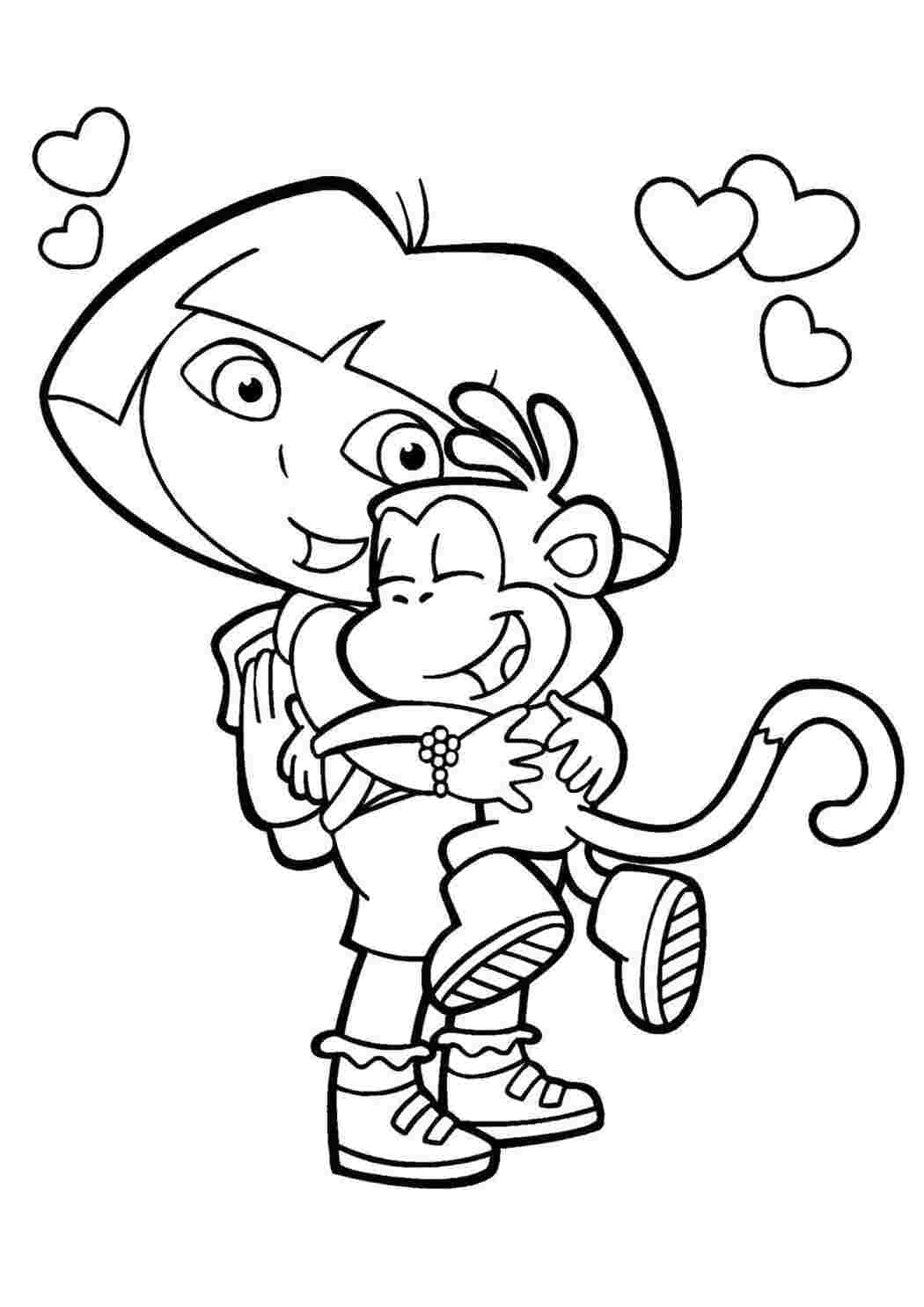 Раскраска Герои мультфильмов -раскраски детские