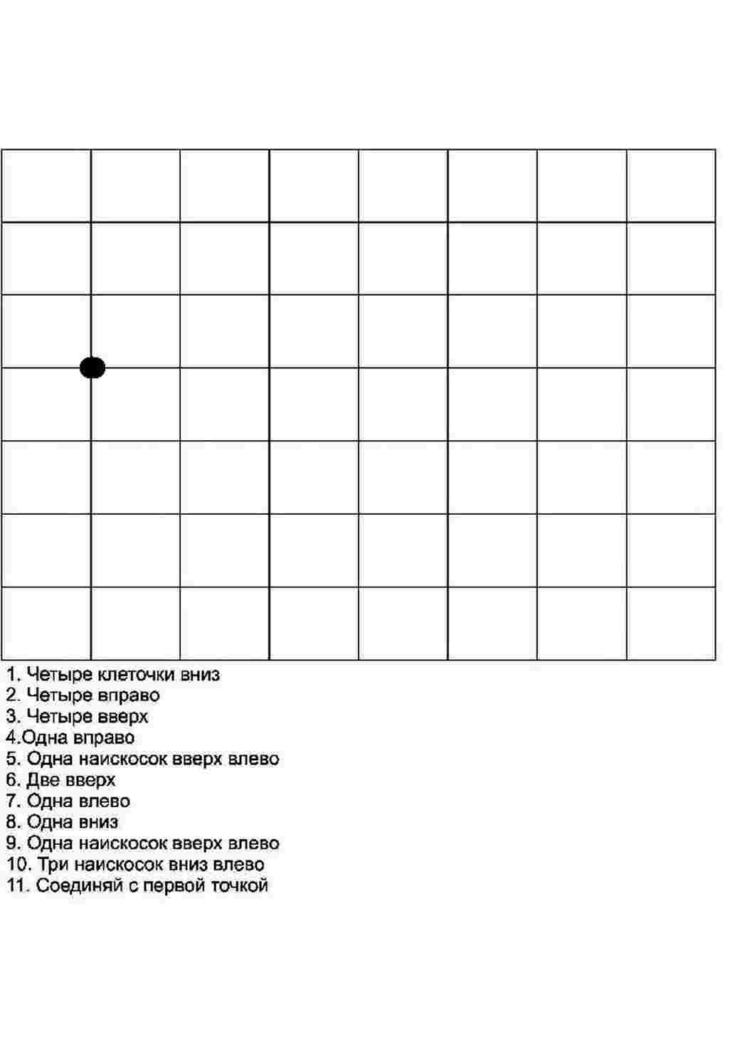 Раскраска Раскраски для раннего развития ребенка. Раскраски графические диктанты.