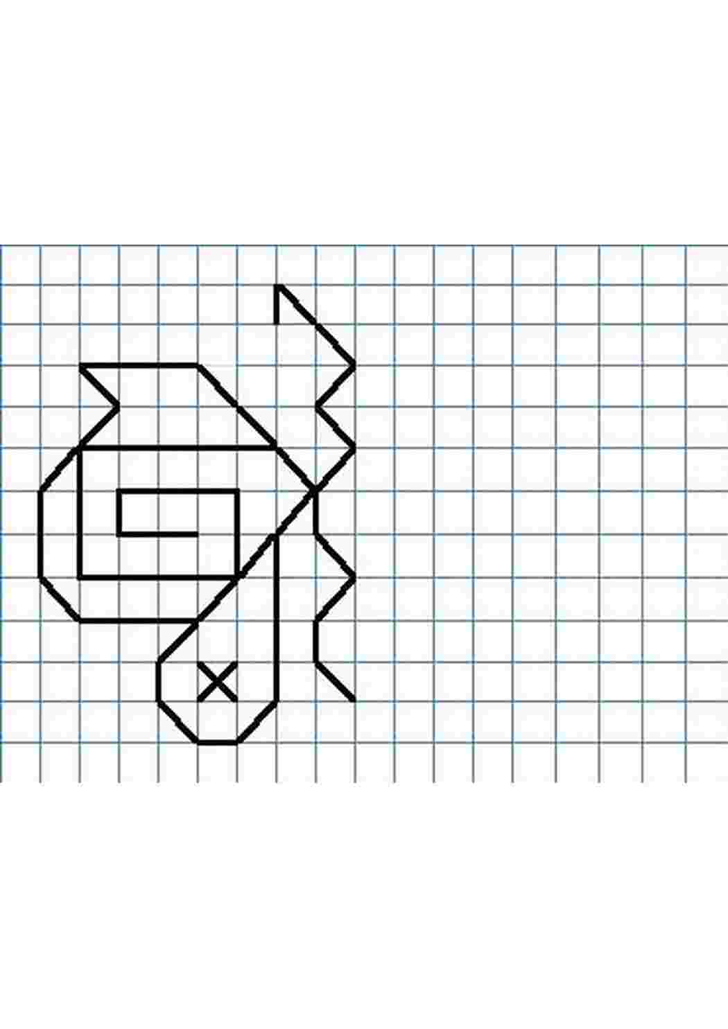 Рисуем по клеточкам 3 класс узоры