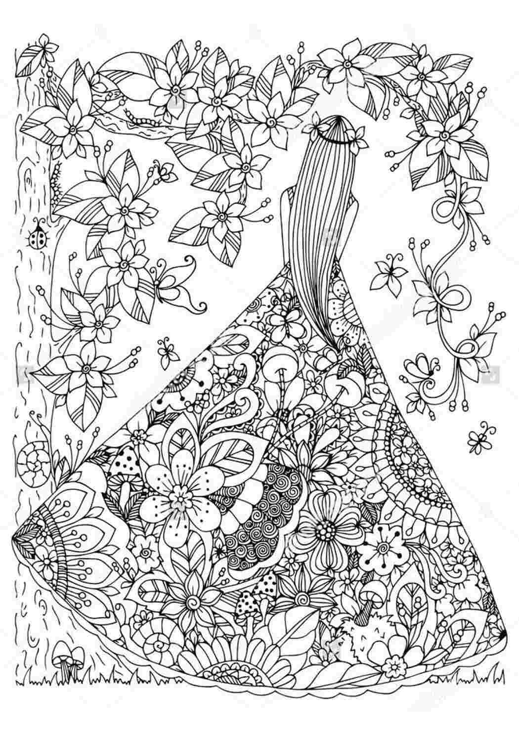 Раскраска Принцесса