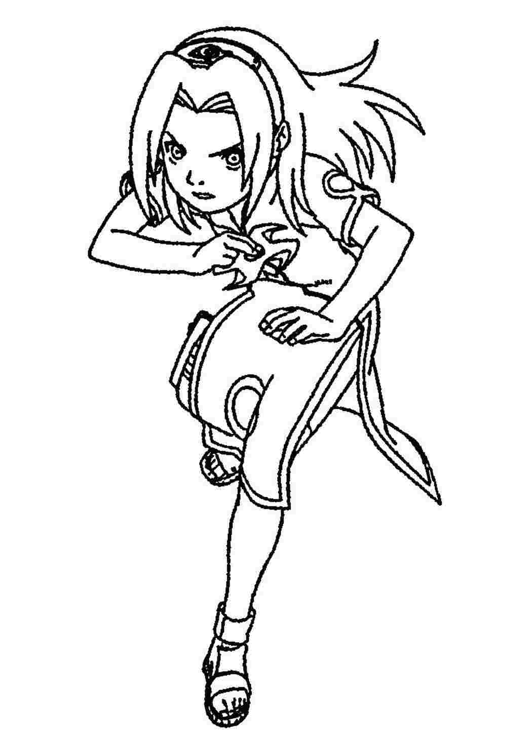 Раскраска Сакура