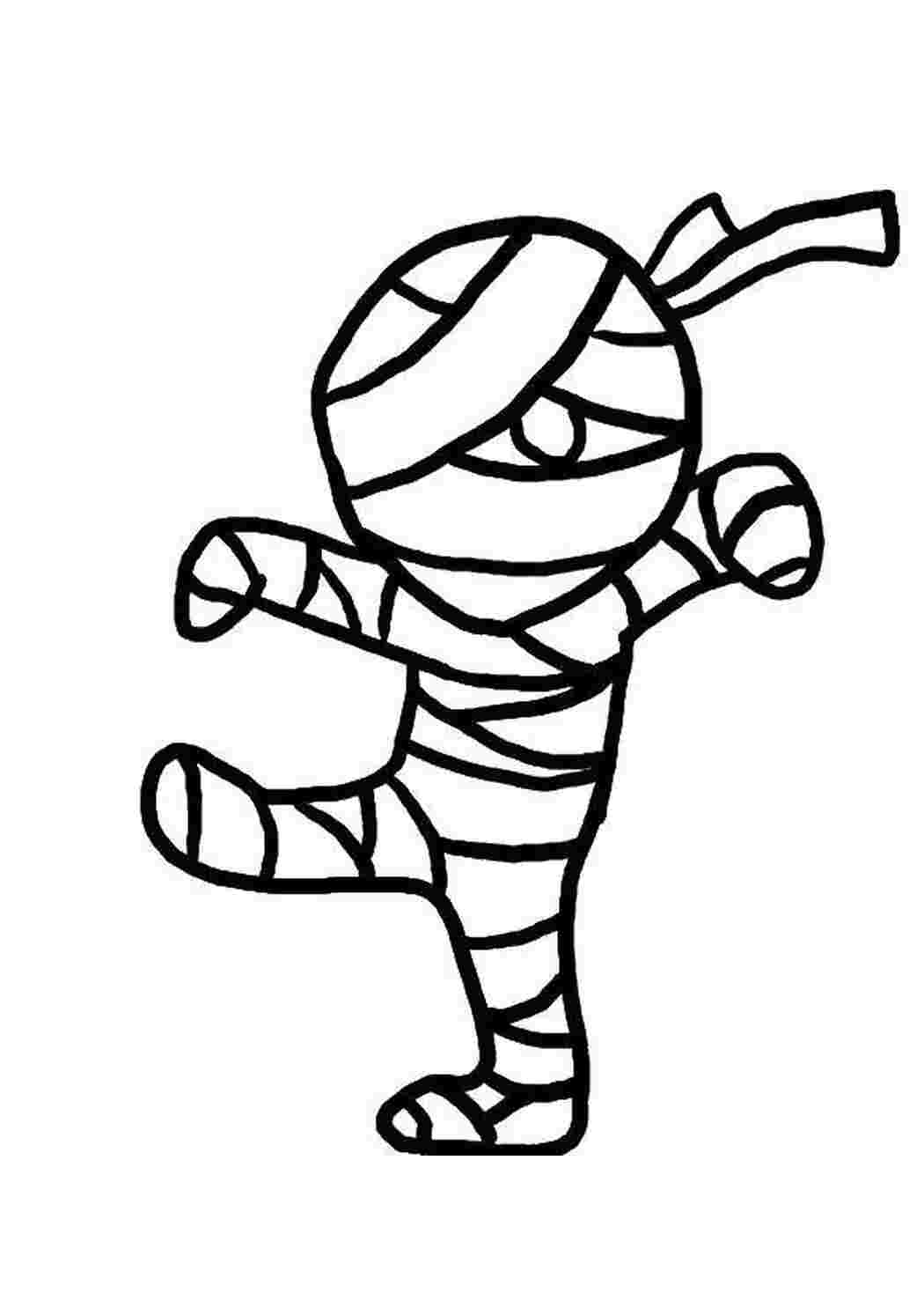 Раскраска Мумия