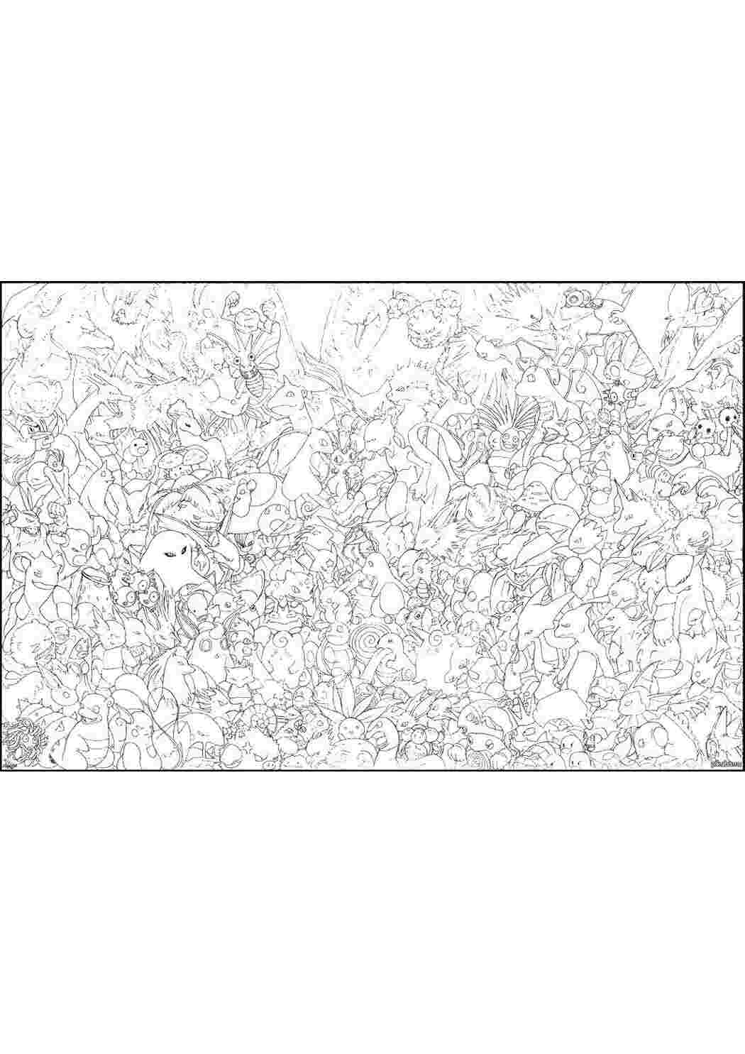 Раскраска Покемоны