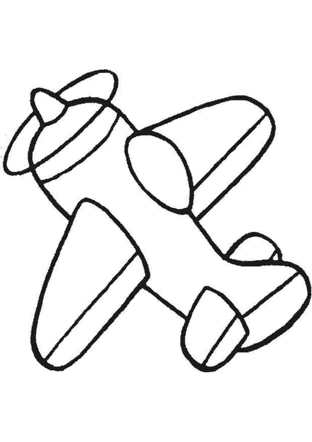 Раскраска Самолётик