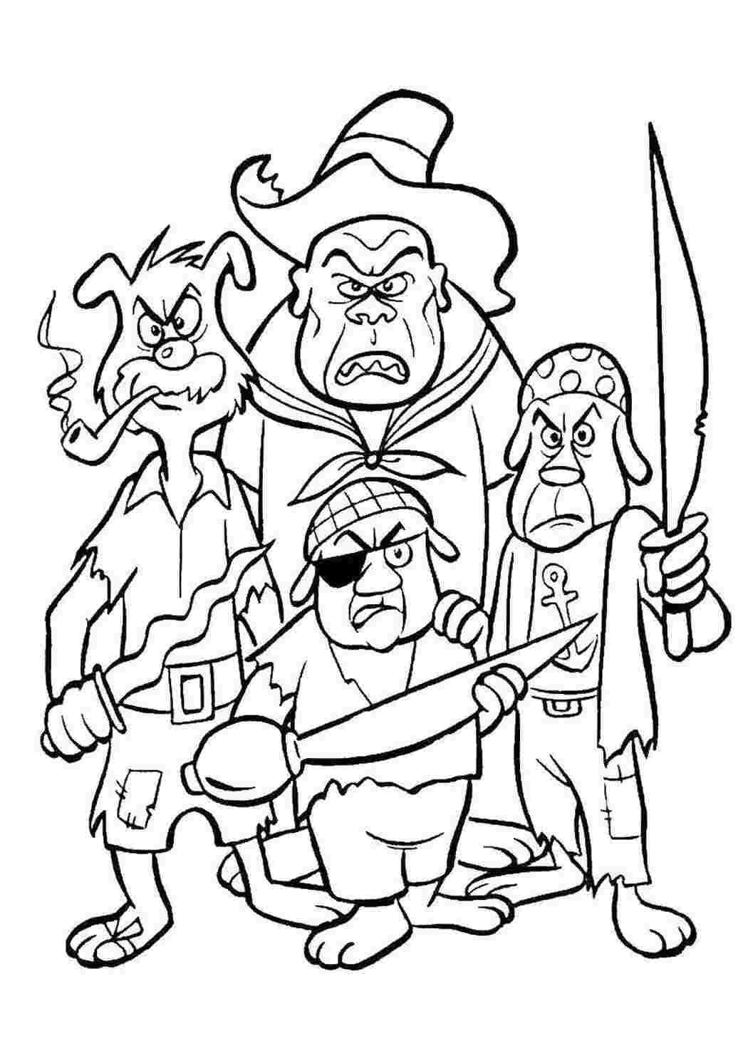 Раскраска Пираты