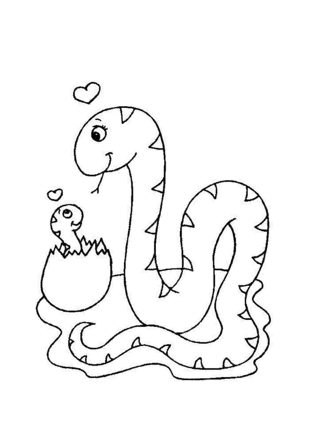 Раскраска Змея