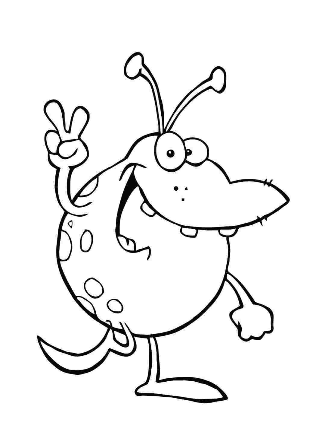 Раскраска Пришелец