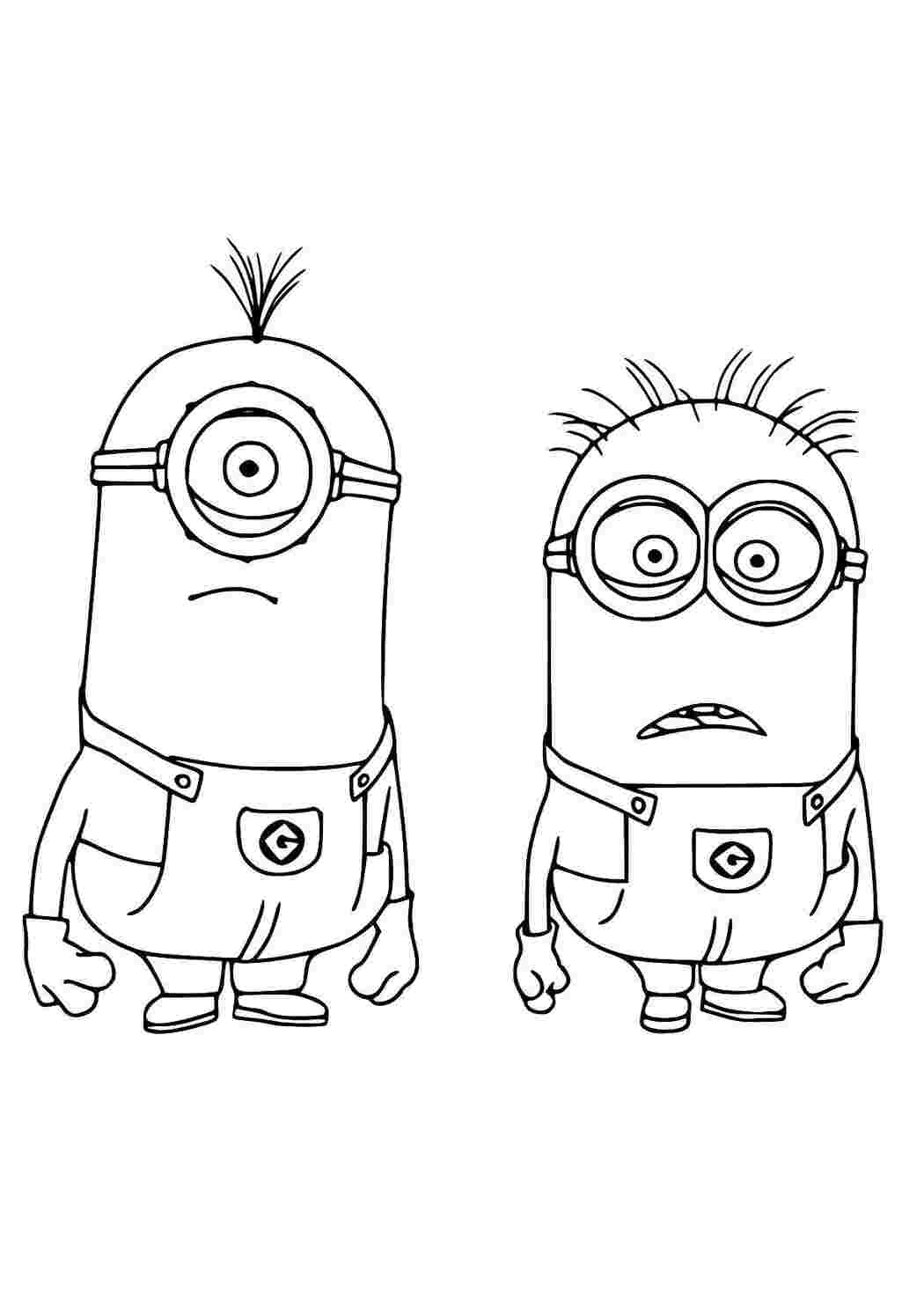 Раскраска Миньоны