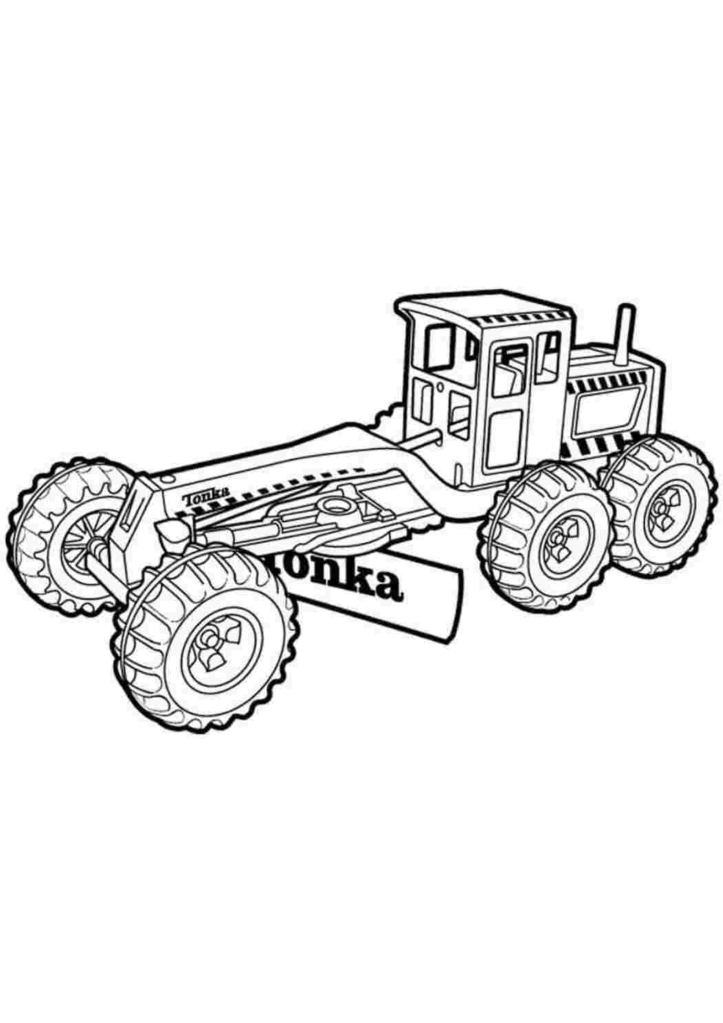 Раскраска Автогрейдер