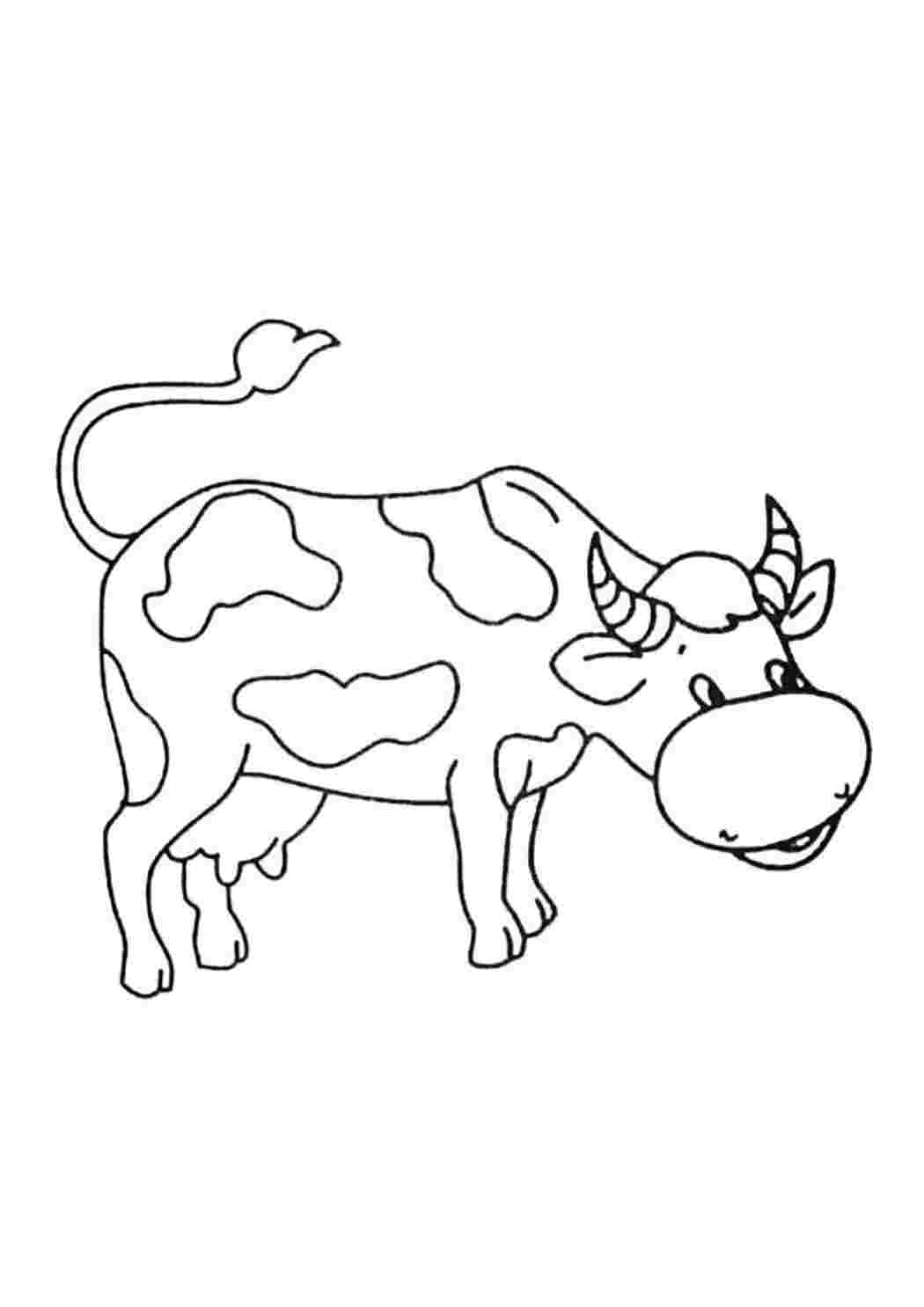 Раскрашивать коров. Раскраска корова. Корова раскраска для детей. Корова раскраска для малышей. Корова картинка для детей раскраска.