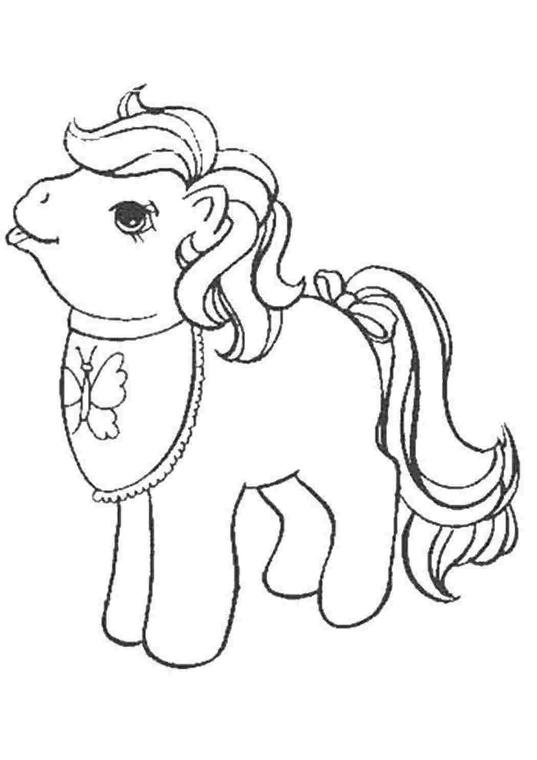 Раскраска Пони