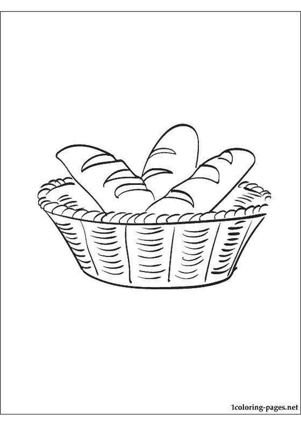 Раскраска Багет