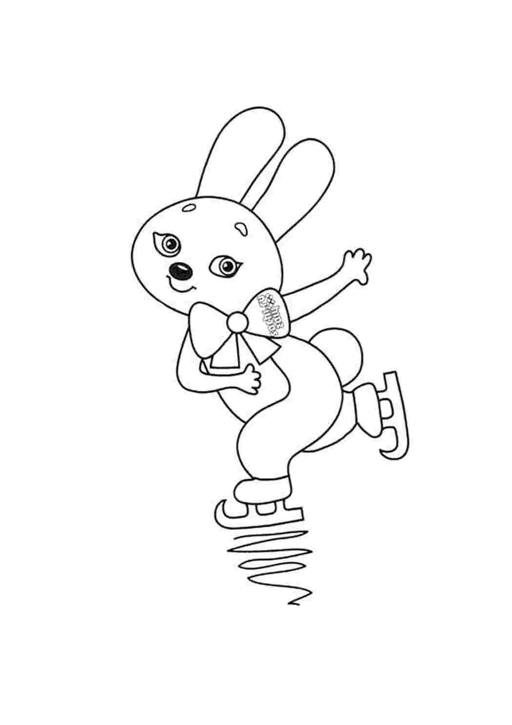 Раскраска Коньки