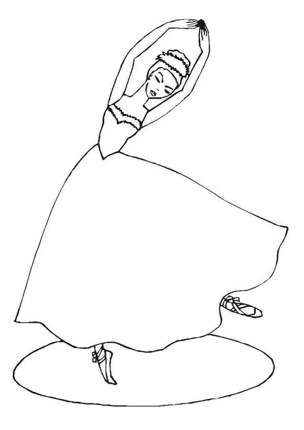 Раскраска Балерина