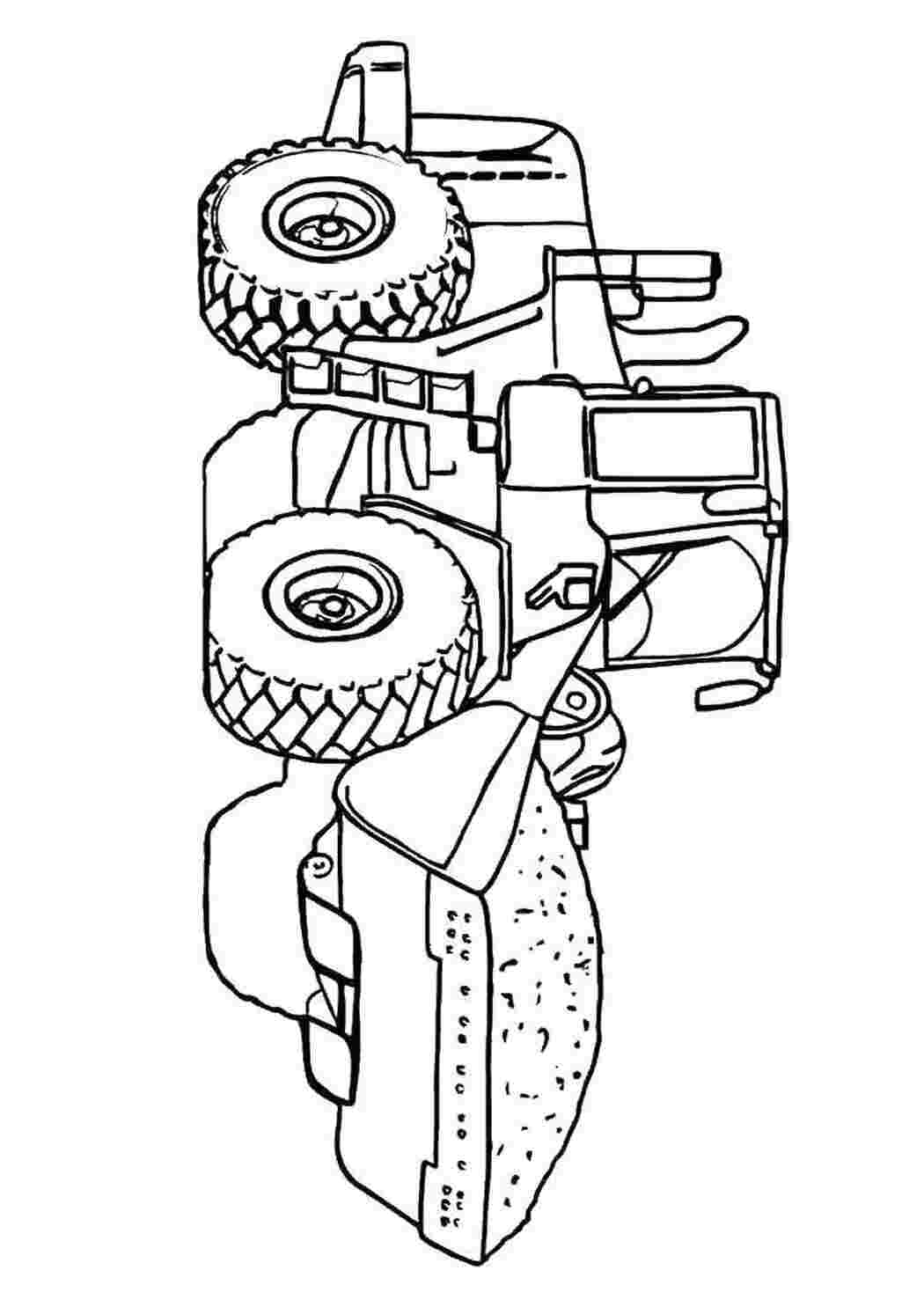 Раскраска Трактор