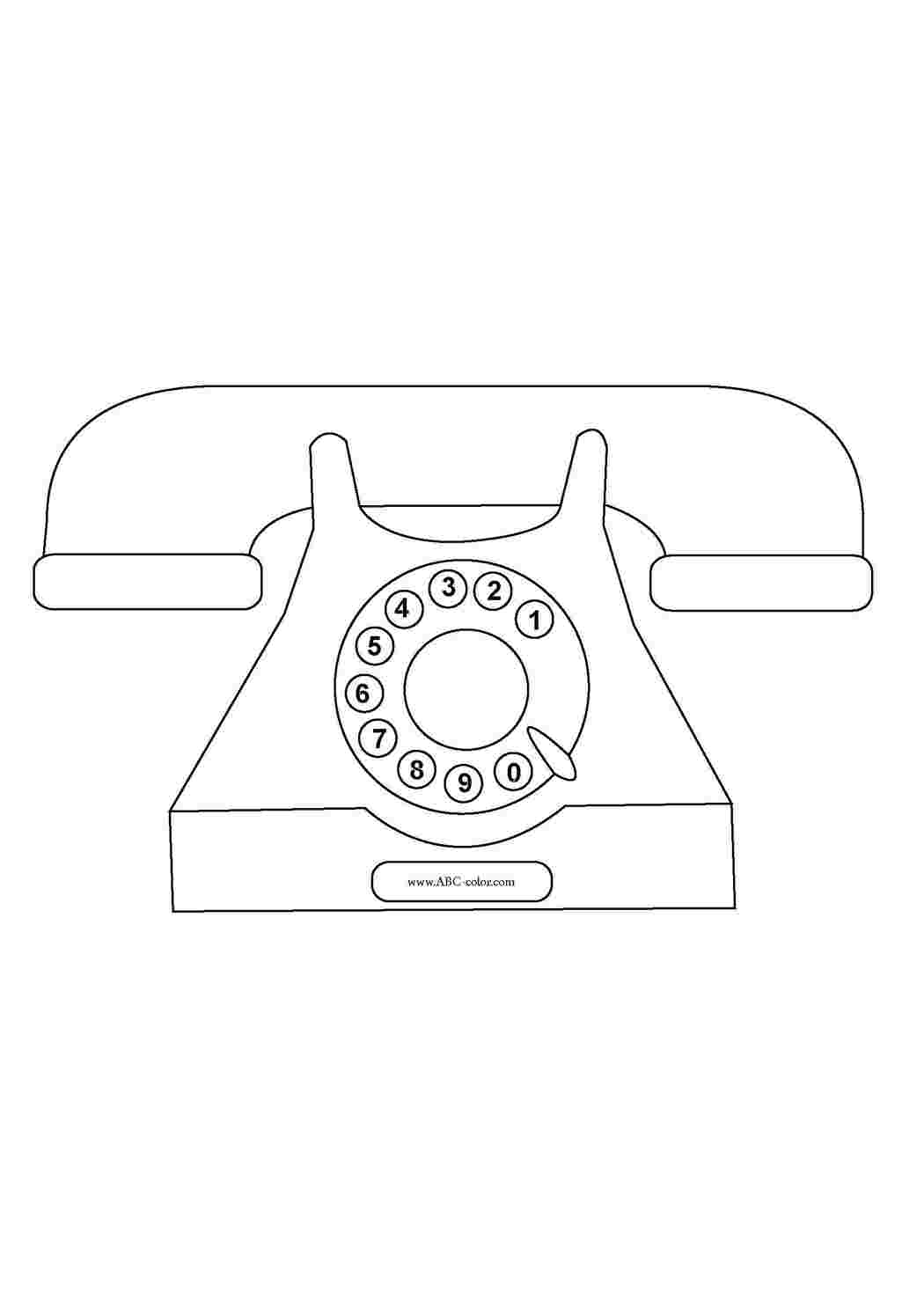 Раскраска Телефон