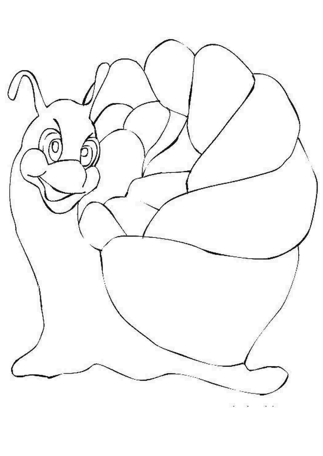 Раскраска Улитка