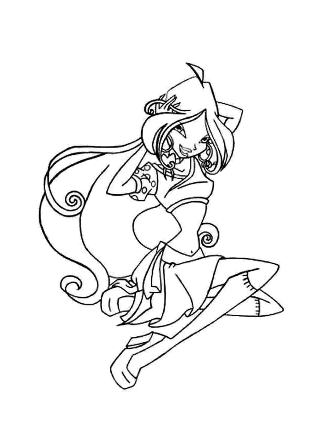 Раскраска Флора