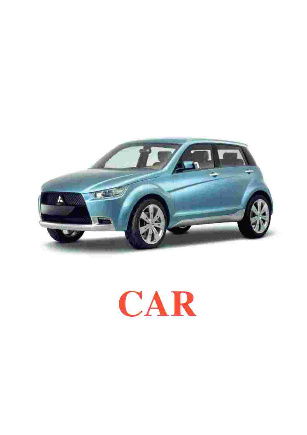 Раскраска карточки транспорта машин тракторов