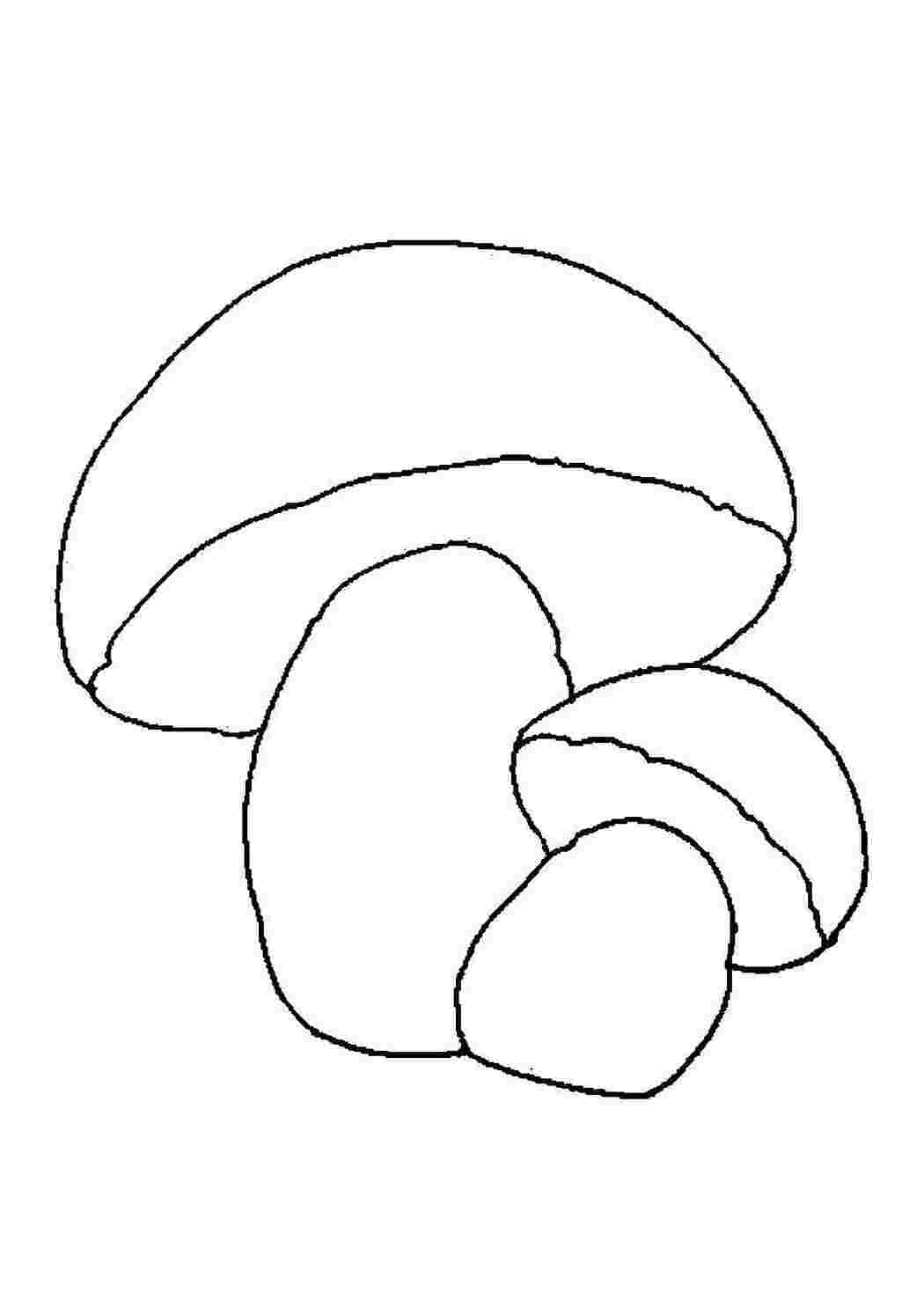 Раскраска Аппетитные грибы