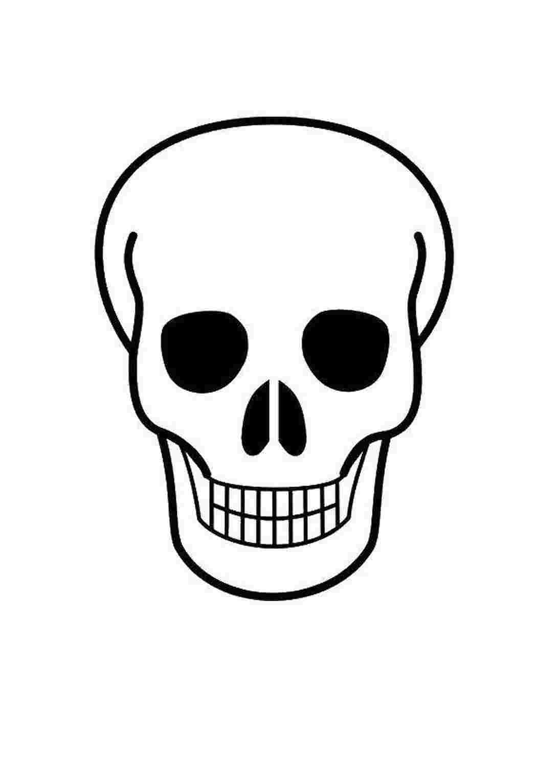 Раскраска Череп