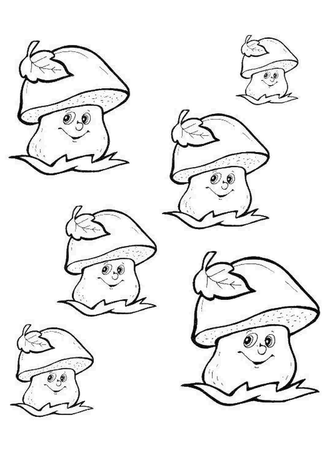 Раскраска Грибы