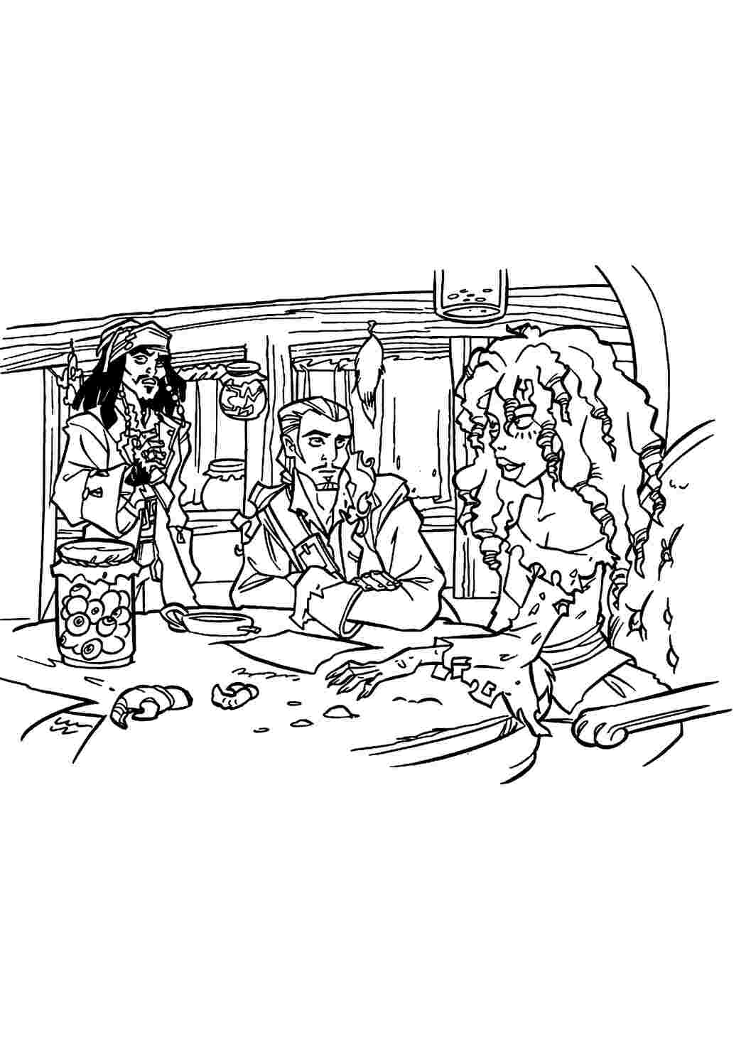 Раскраска Пираты