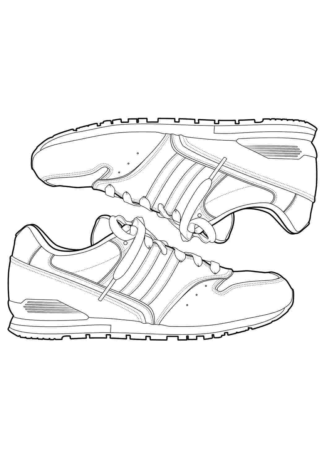 Раскраска Кроссовки